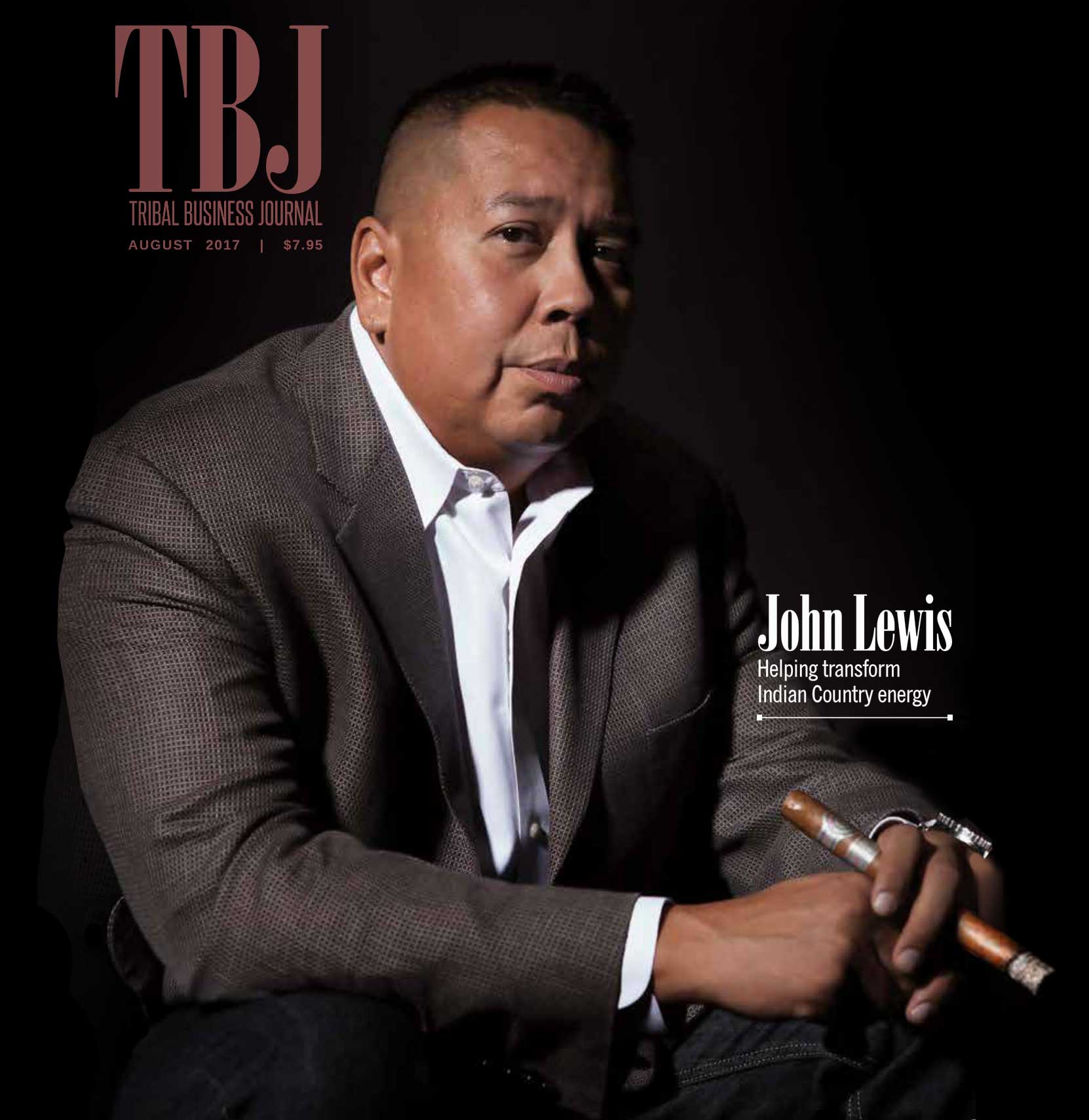 Tribal Business Journal cover featuring John Lewis 